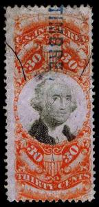 US. #R140 USED REVENUE ISSUE OF 1871-72 - F/VF - CV$40.00 (ESP#0118)