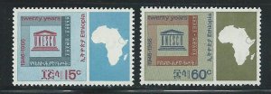 Ethiopia 466-7 1966 20th UNESCO set MNH