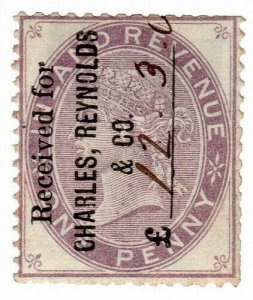 (I.B) QV Commercial Overprint : Charles Reynolds & Co