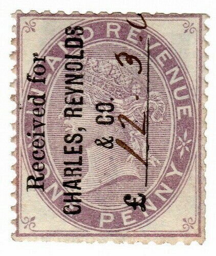 (I.B) QV Commercial Overprint : Charles Reynolds & Co