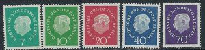 Germany Berlin 9N165-69 MH 1959 set (ak5105)