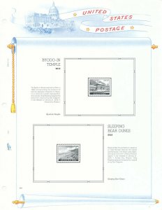 WHITE ACE 2018 US Regular Issue Plate Blocks Album Supplement USR-PB49