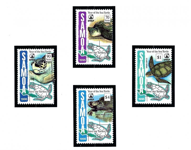 Samoa 895-98 MNH 1995 Year of the Sea Turtle