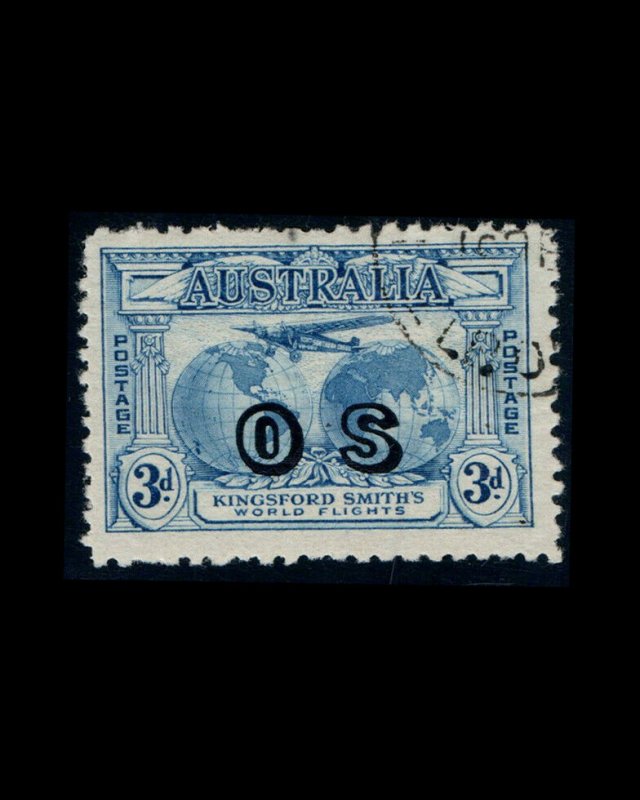 VINTAGE: AUSTRALIA 1931 USD LT SCOTT# O2 $ 80  LOT # 4888