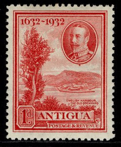 ANTIGUA GV SG82, 1d scarlet, M MINT.