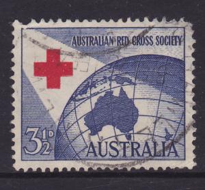 Australia -1954 40th Anniv Aust Red Cross Societ 3 1/2d used
