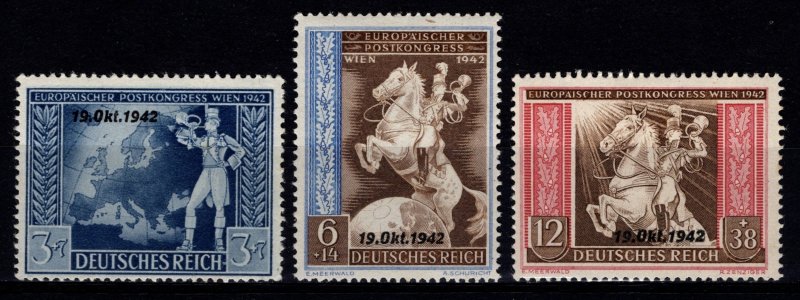 Germany 1942 European Postal Union Agreement optd. ’19.Okt.1942', Set [Unused]