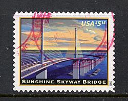 Scott # 4649 used Die Cut  $5.15  Sunshine Bridge 2012 issue