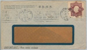 74110 - AUSTRALIA - POSTAL HISTORY - STATIONERYcut-out used on COVER 1923