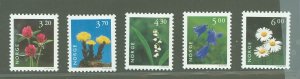 Norway #1148-1152 Mint (NH) Single (Complete Set) (Flora) (Flowers)