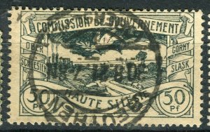 GERMANY SILESIA; 1920 early pictorial issue fine used 50pf. value 