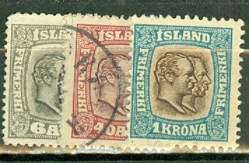 FQ: Iceland 71-81 used; 83 unused no gum CV $118; scan shows only a few