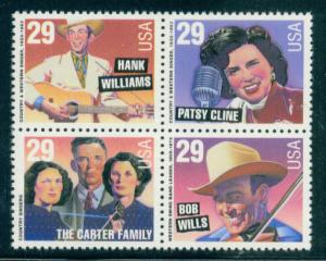 2771-2774 29c Country Legends Fine MNH Plt/4 LL S111111 Z3463