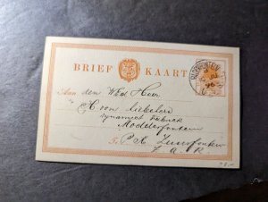 1896 Dutch Orange Free State Postcard Cover Bloemfontein Local Use