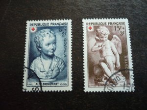 Stamps - France - Scott# B255-B256 - Used Set of 2 Stamps