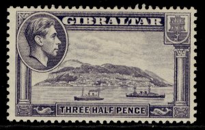 GIBRALTAR GVI SG123b, 1½d slate-violet, M MINT.