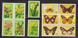 ST.THOMAS-PRINCE ISL. 501-6 MNH 1979 BUTTERFLIES, FLOWERS