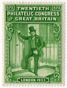 (I.B) Cinderella : 20th Philatelic Congress (London 1933)