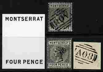 Montserrat group of four Photographic prints from Sperati...