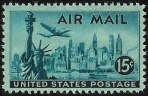 C35 New York Skyline F-VF MNH single stamp