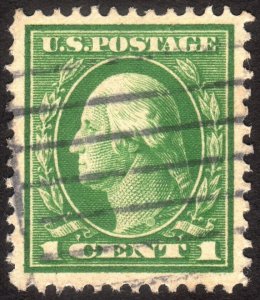 1912, US 1c, Washington, Used, Well centered, Sc 405