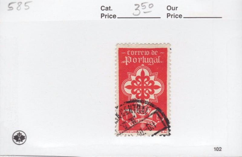 1940 Portugal Sc #585 Θ used VF Portuguese Legion logo postage stamp 