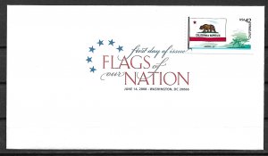 2008 Sc4279 Flags of Our Nation: California FDC