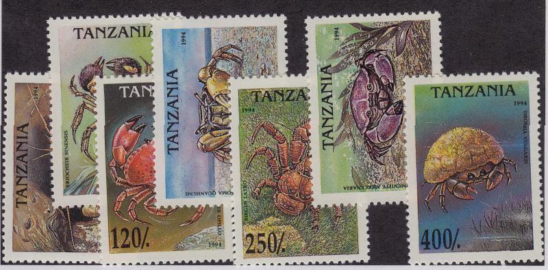 TANZANIA MNH Scott # 1295-1301 Crustaceans (7 Stamps) -g