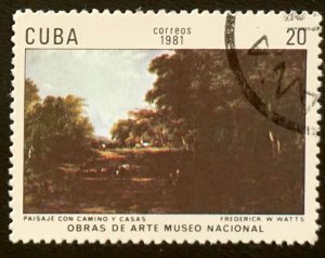 CUBA Sc# 2383 NATIONAL MUSEUM PAINTINGS art artwork  20c 1981 used cto