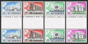 Jamaica 491-494 gutter,MNH.Michel 492-495. Christmas 1980.Churches.