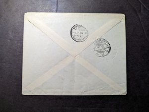 1936 Dutch East Indies First Day Cover FDC Semarang Local Use