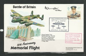 GB Cover, Battle of Britain 30th Anniv Memorial flight, Signed by Air Cdre J Lan