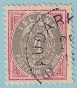 ICELAND 23  USED -  SAUDARKROKUR CANCEL - NO FAULTS VERY FINE! - LTZ