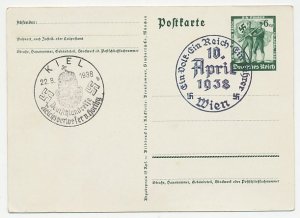 Postal stationery Germany 1938 Adolf Hitler - Anschluss Austria