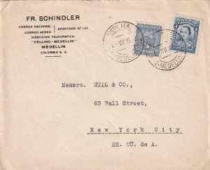 1930, Medellin, Colombia to New York City, NY, SCADTA, See Remark (43957)