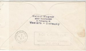 Austria 1965 Airmail Innsbruck to London Not Called For Bk Stamps Cover ref22763