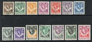 Northern Rhodesia SG61/74 Set of 14 Fine used Cat 100 pounds