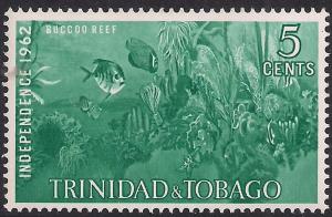 Trinidad & Tobago 1962 QE2 5cts Blue Independence Umm SG 300 ( D920 )