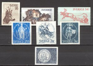 Sweden 1968-72 Scott 750a-55a scv $11.45 less 80% =$2.29 BIN