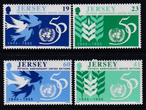 Jersey 736-739 United Nations MNH VF