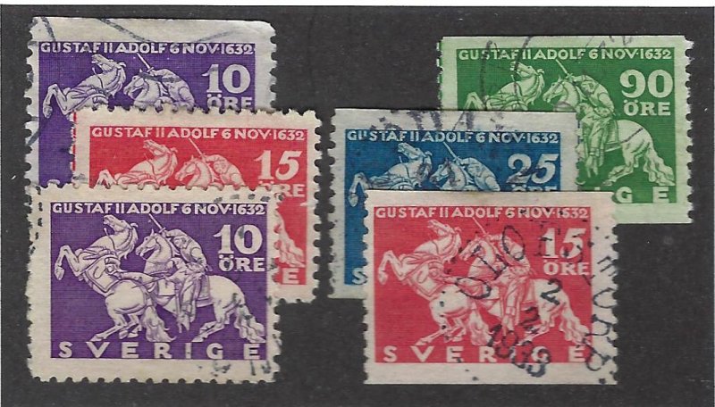 Sweden SC#230-235 Used F-VF...Worth a Close Look!!