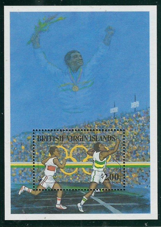 British Virgin Is 612 MNH 1988 Olympics S/S (fe3813)