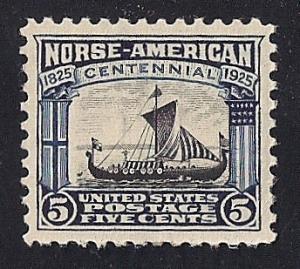 621 5 cent Norse American Mint OG NH EGRADED SUPERB 98 XXF