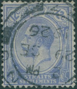 Malaysia Straits Settlements 1921 SG232 12c bright blue KGV FU