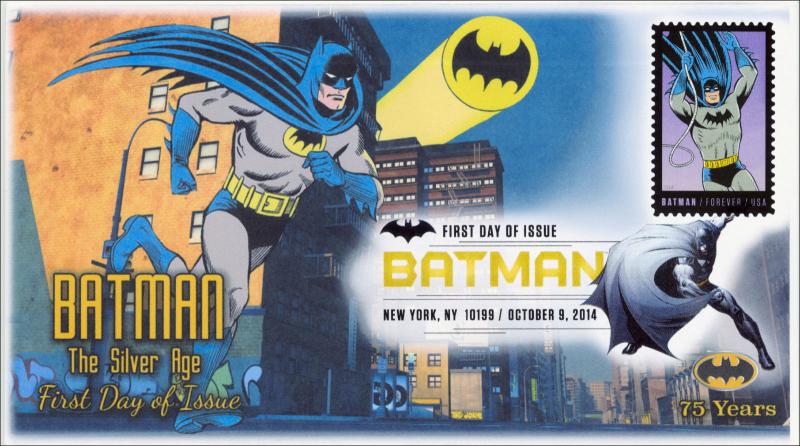 NEW Batman The Silver Age Digital Color Postmark FDC 14-179