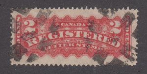 Canada B.O.B. F1b Used Jumbo Registration Stamp