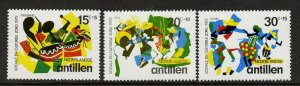 Netherlands Antilles B116-8 MNH Steel Band, Dancers, Festival