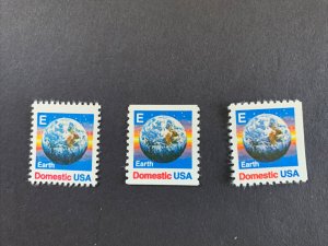 2277 2279 2282 * EARTH 'E'  *   U.S. Postage Stamps