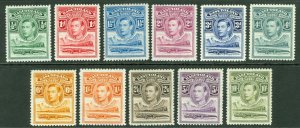 SG 18-28 Basutoland 1938. ½d to 10/- set of 11. Fine fresh unmounted mint...