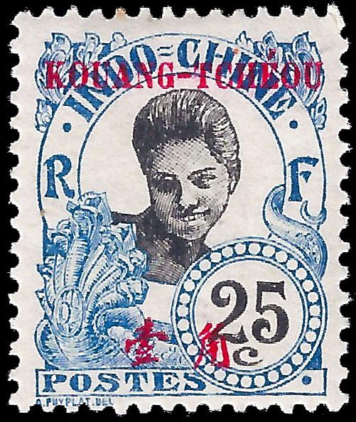 France-Kouang Tcheou 1908 YT 25 mlh